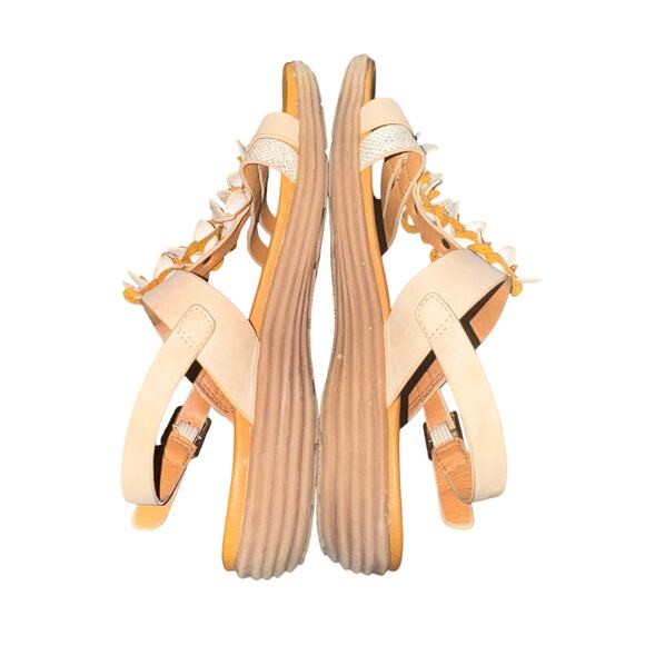 Patrizia By Spring Step Kalliphaeia Slingback Sandals Women's 7 Tan Faux Leather - Picture 6 of 9